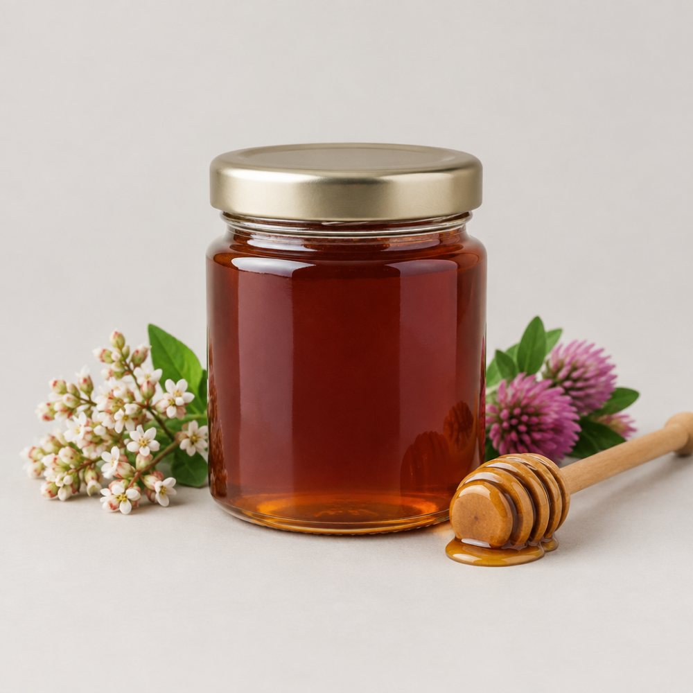BIO Griķu- amoliņa ziedu medus 200g