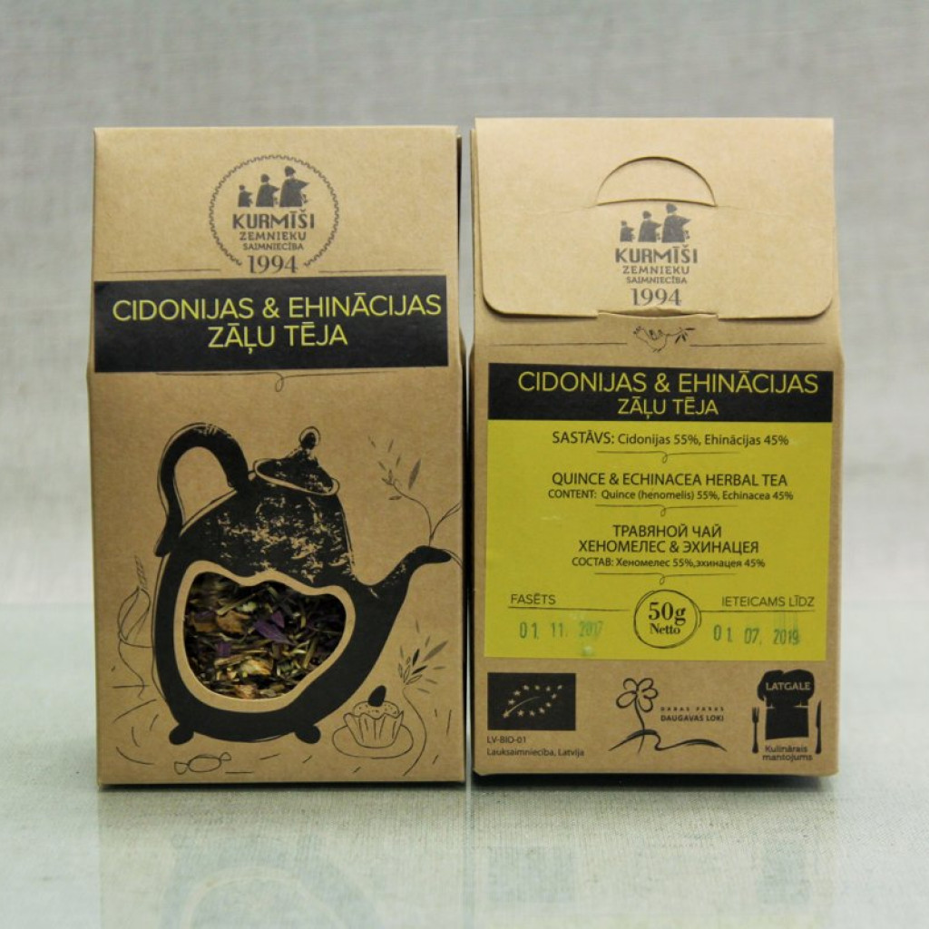 Žolelių arbata japoninis svarainis ir ežiuolė (birioji), ekologiška 50 g