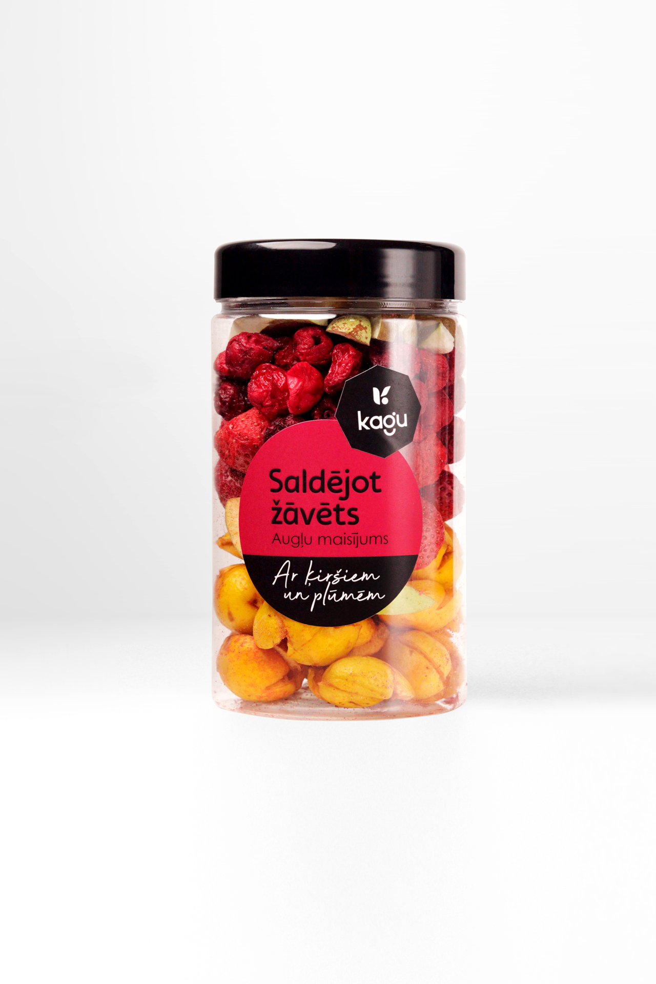 Liofilizuotas vaisių mišinys su vyšniomis ir slyvomis, 65g