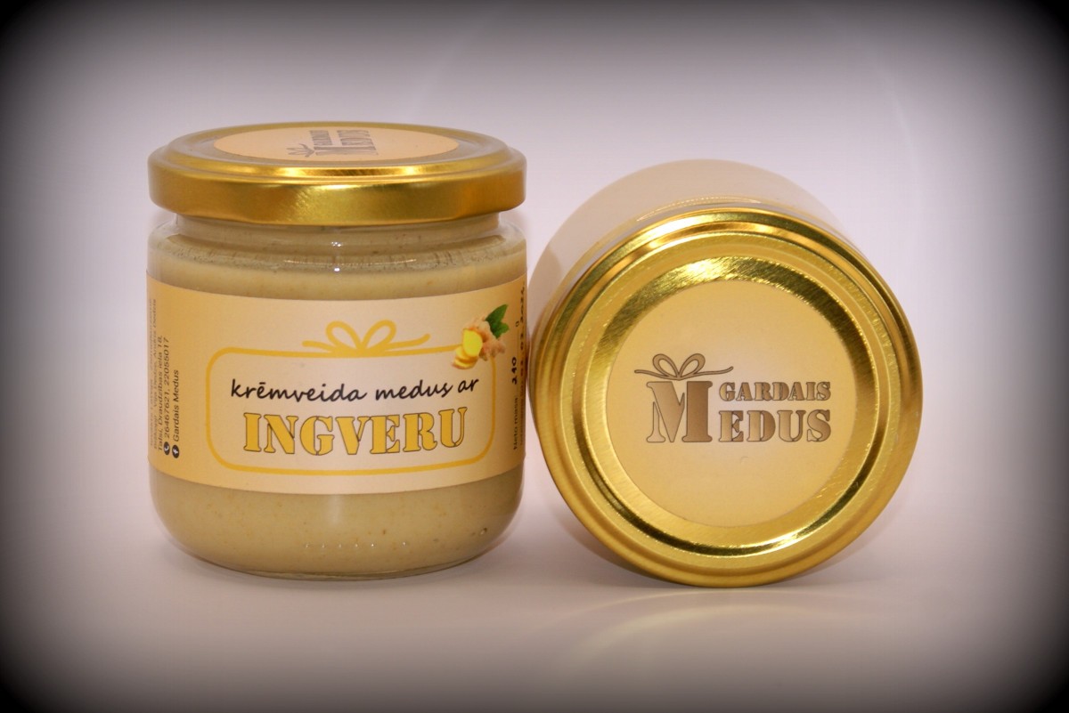 Krēmveida medus ar ingveru 230g