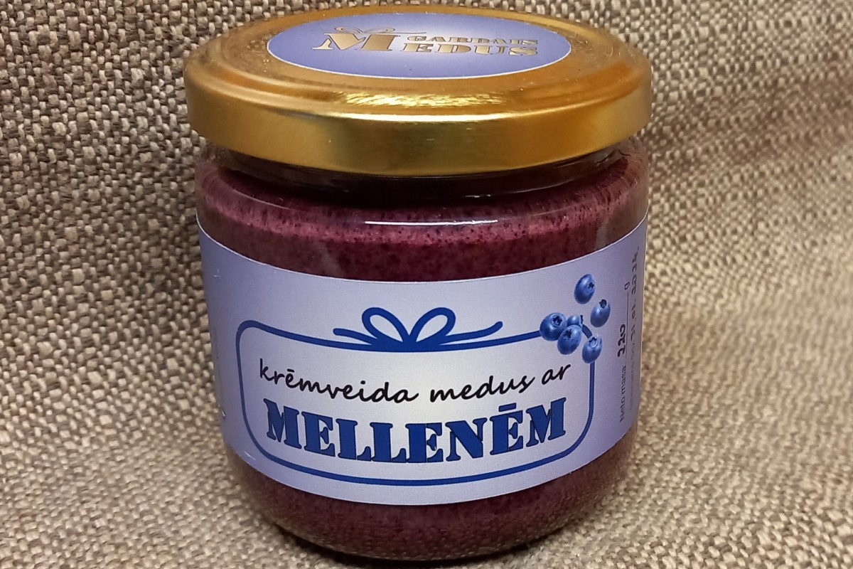 Кремовый мёд с черникой 230 г