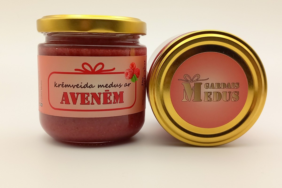 Krēmveida medus ar avenēm 230g